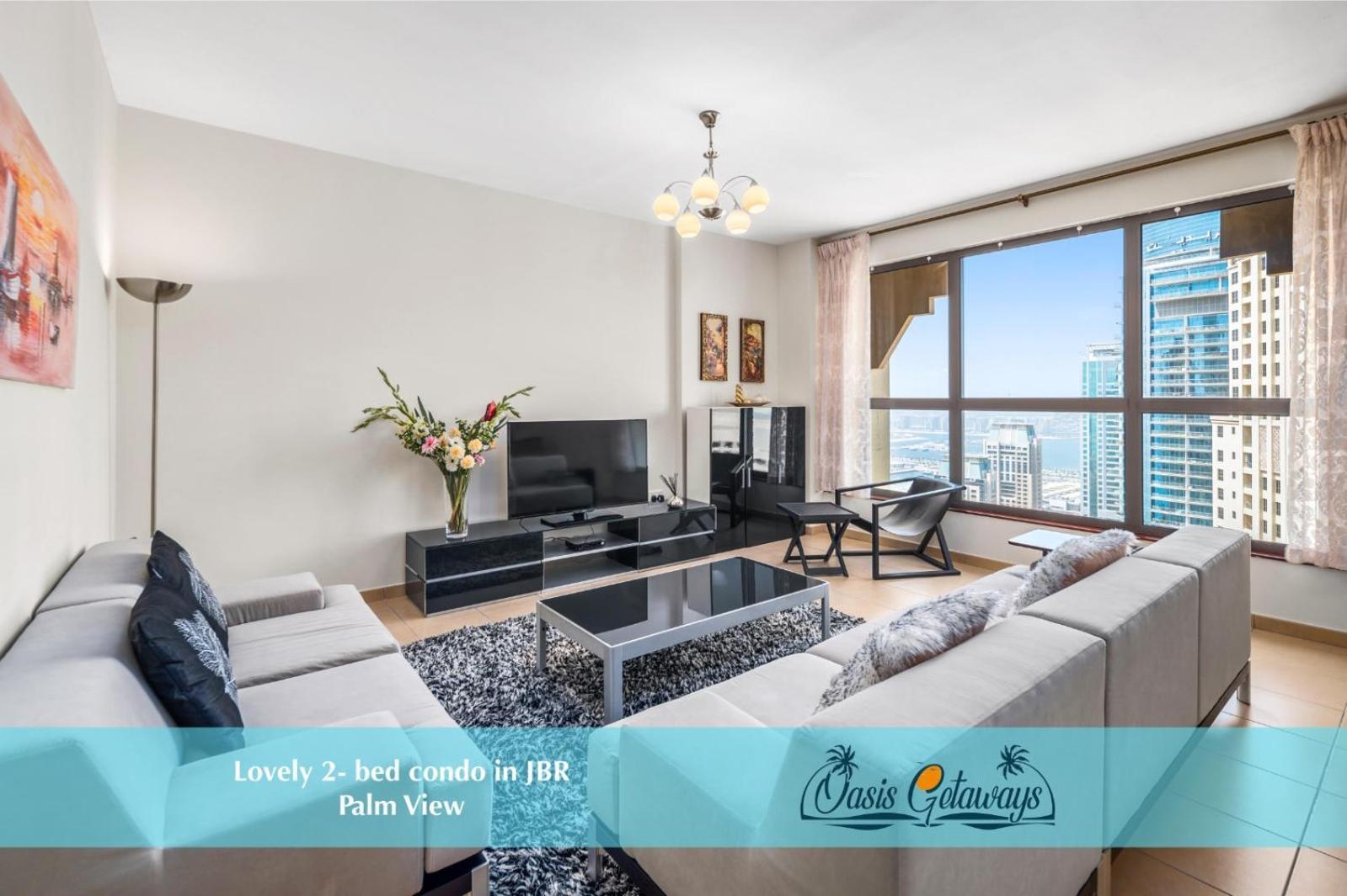 Lovely 2-Bed Condo In Jbr - 5 Mins From Beach - Palm View! Dubai Dış mekan fotoğraf